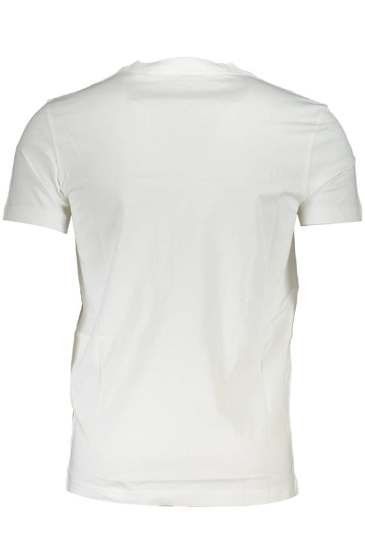 White Cotton Men T-Shirt