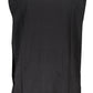 Black Cotton Men Sleeveless T-Shirt