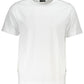 White Polyester Men T-Shirt