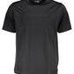 Black Polyester Men T-Shirt