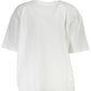 White Cotton Women T-Shirt
