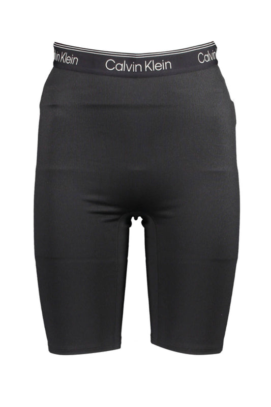 Black Polyester Women Short