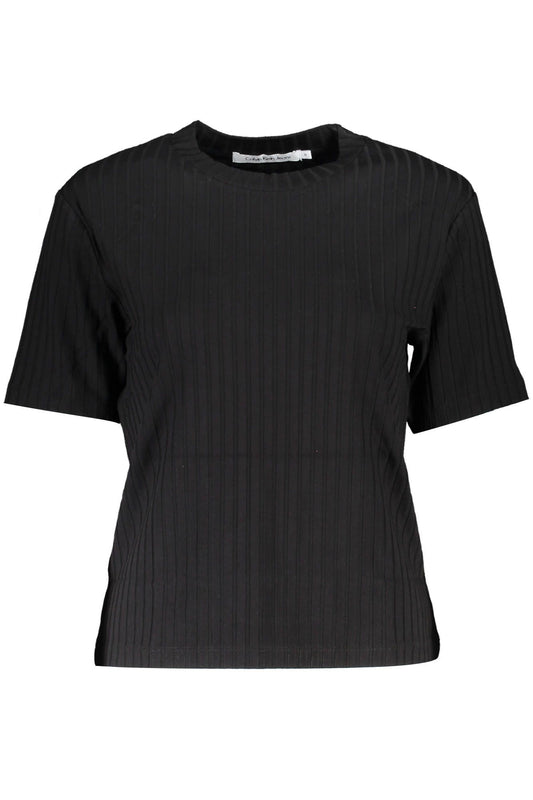 Black Elastane Women Top