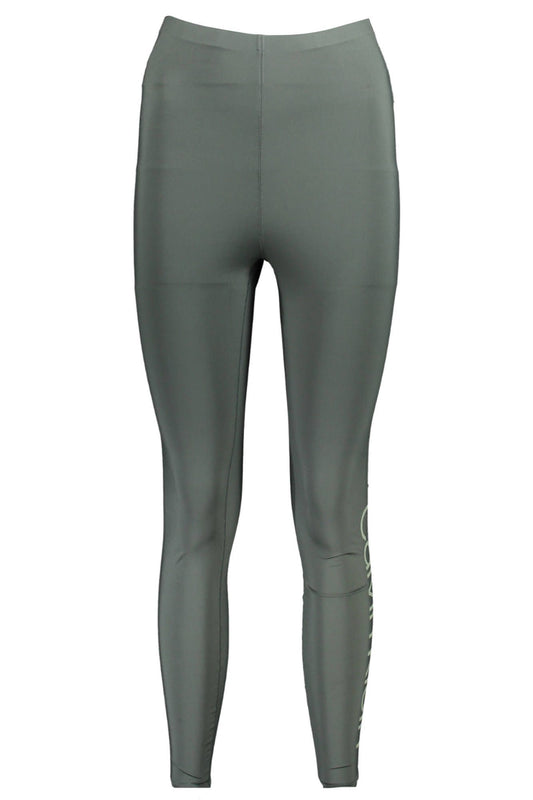 Green Polyester Women Legging