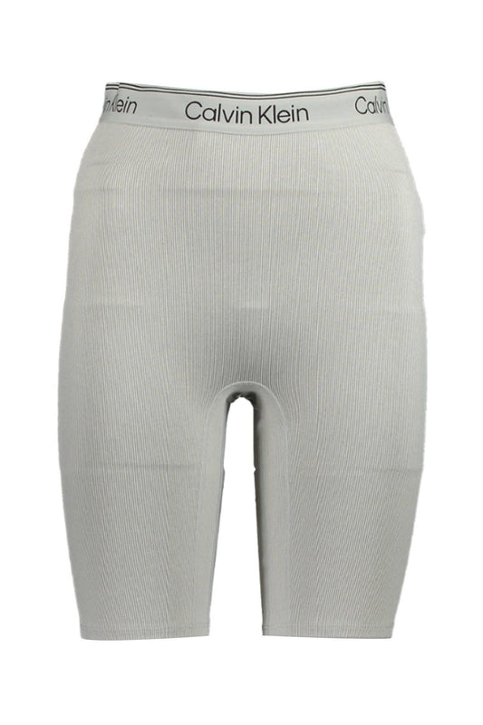 Gray Polyester Women Short