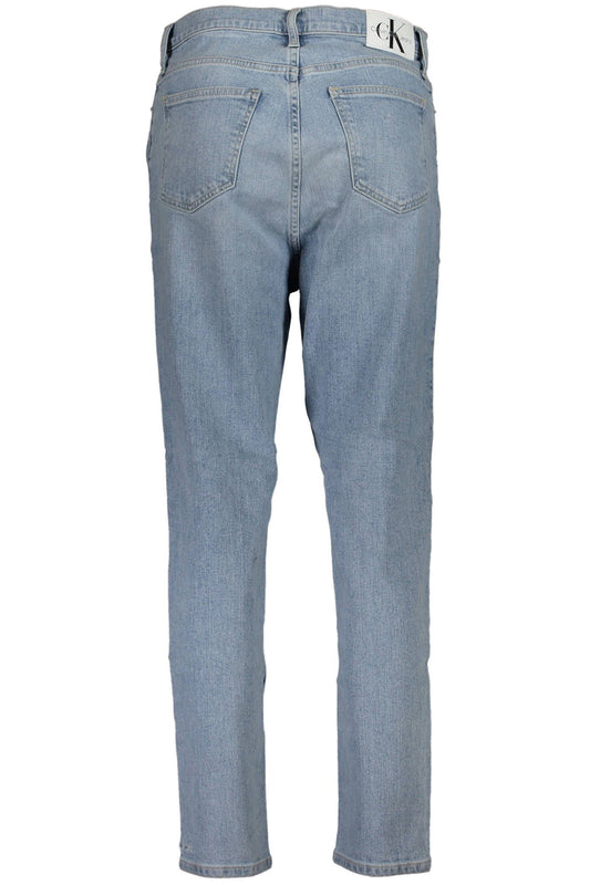 Light Blue Cotton Women Jeans