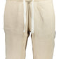 Beige Cotton Men Shorts