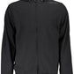 Black Polyester Men Sweatshirt