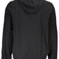 Black Polyester Men Sweatshirt
