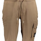 Brown Cotton Men Bermuda Short