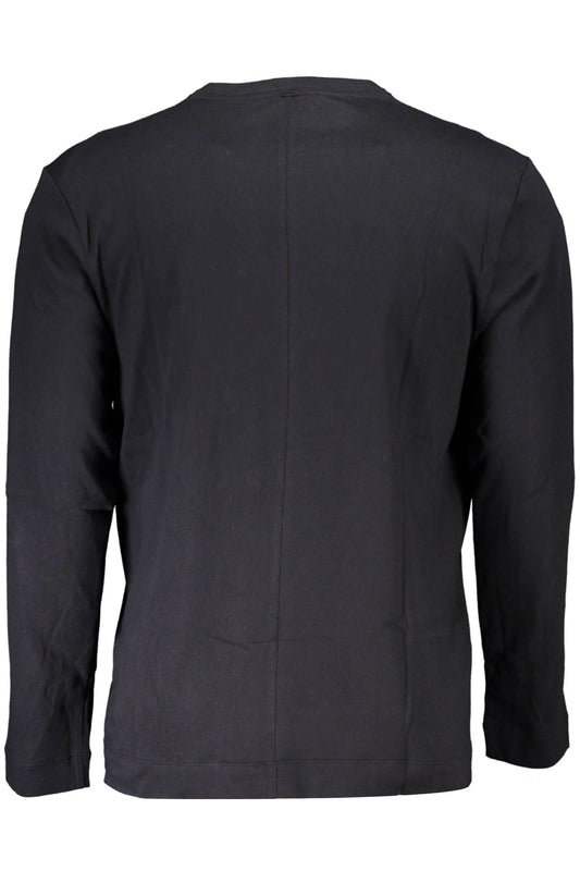 Black Cotton Men T-Shirt
