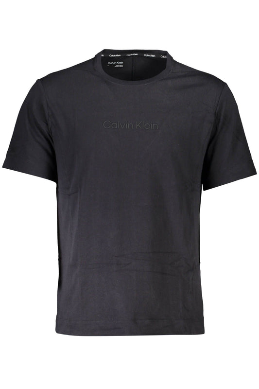 Black Cotton Men T-Shirt