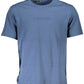 Blue Cotton Men T-Shirt