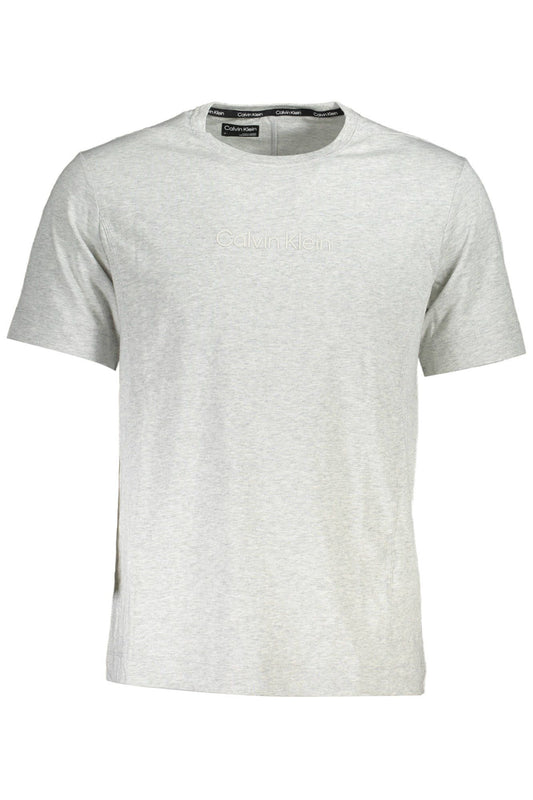 "Gray Cotton Men T-Shirt"