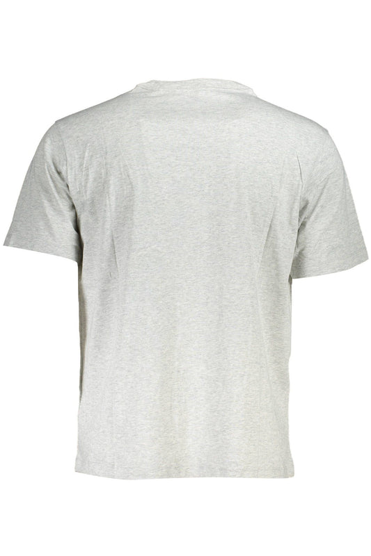 Gray Cotton Men T-Shirt