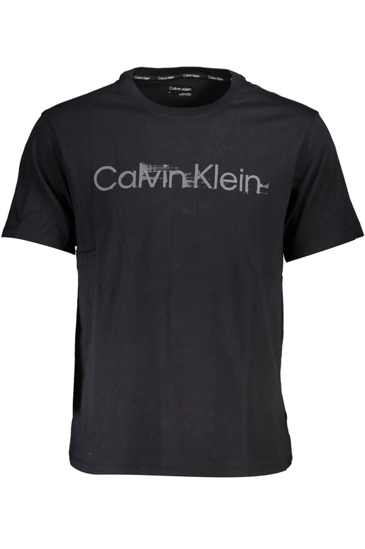 Black Cotton Men T-Shirt