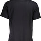 Black Cotton Men T-Shirt