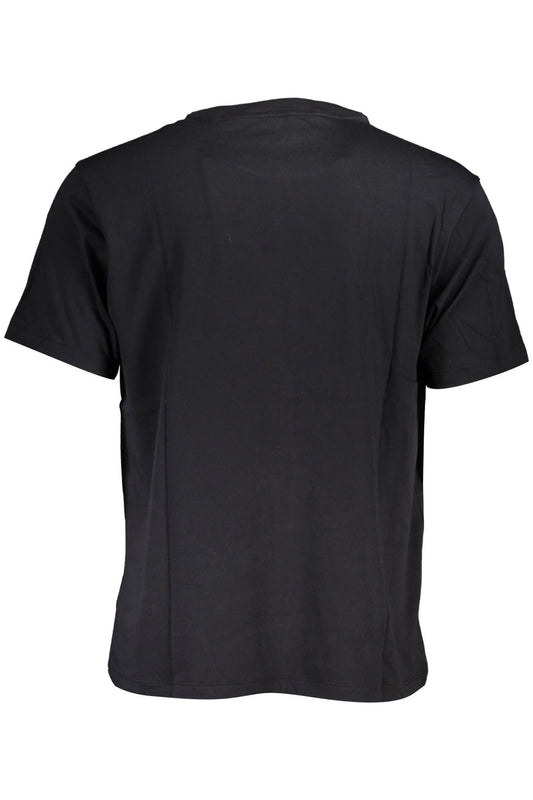 Black Cotton Men T-Shirt