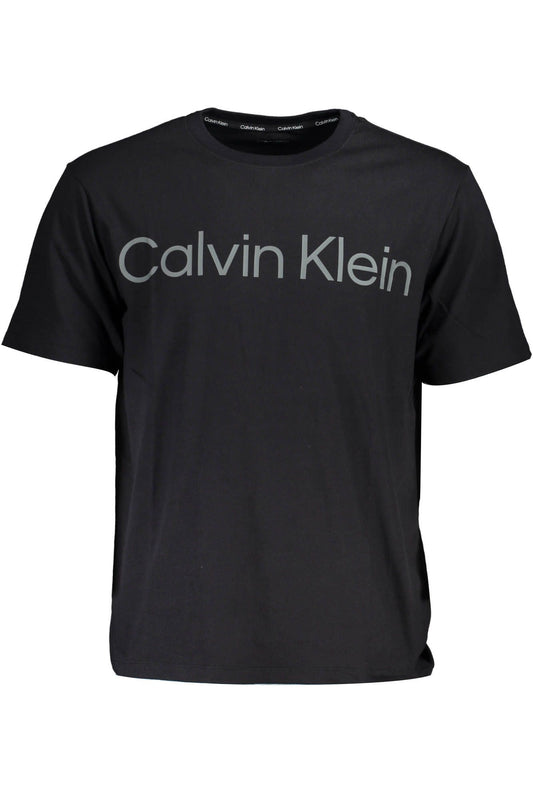 Black Cotton Men T-Shirt