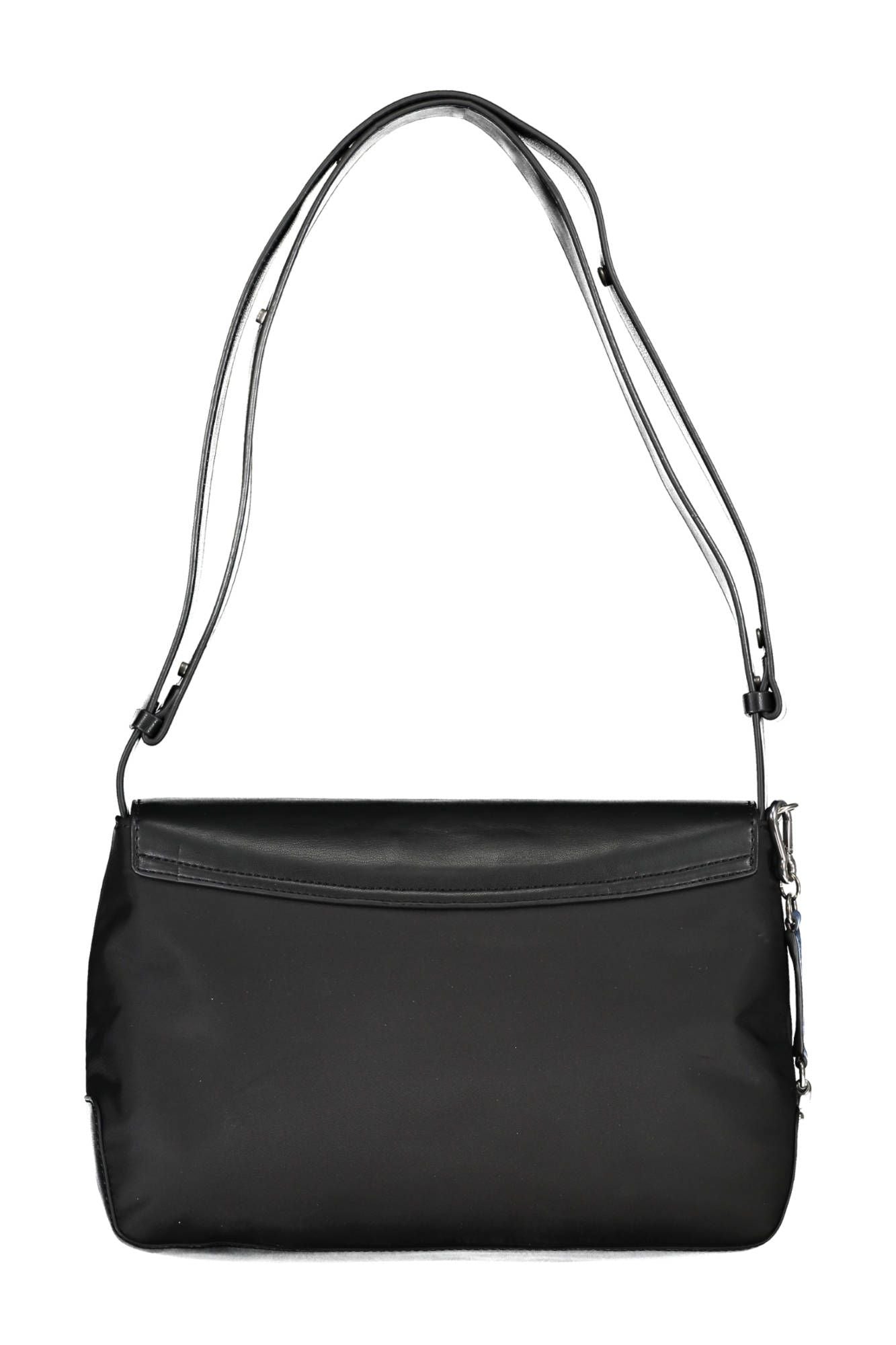 Black Polyester Women Handbag