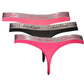 Pink Cotton Women Thong Pack