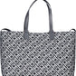 Blue Cotton Women Handbag
