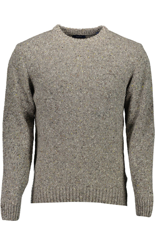 Gray Wool Men Sweater