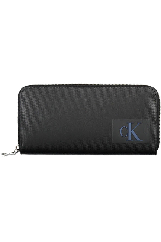 Black Polyurethane Women Wallet