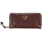 Brown Polyurethane Women Wallet