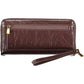 Brown Polyurethane Women Wallet