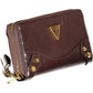 Brown Polyurethane Women Wallet