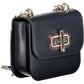 Blue Leather Women Handbag
