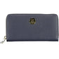 Blue Polyurethane Women Wallet