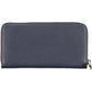 Blue Polyurethane Women Wallet