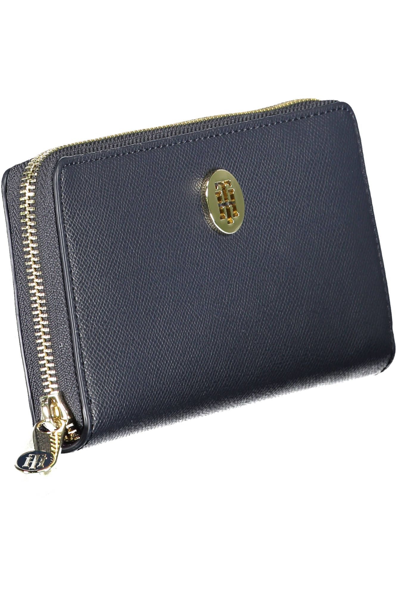 Blue Polyurethane Women Wallet
