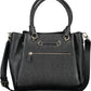 Black Polyurethane Women Handbag