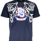 Blue Cotton Men TShirt