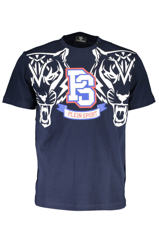 Blue Cotton Men TShirt