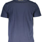Blue Cotton Men T-Shirt