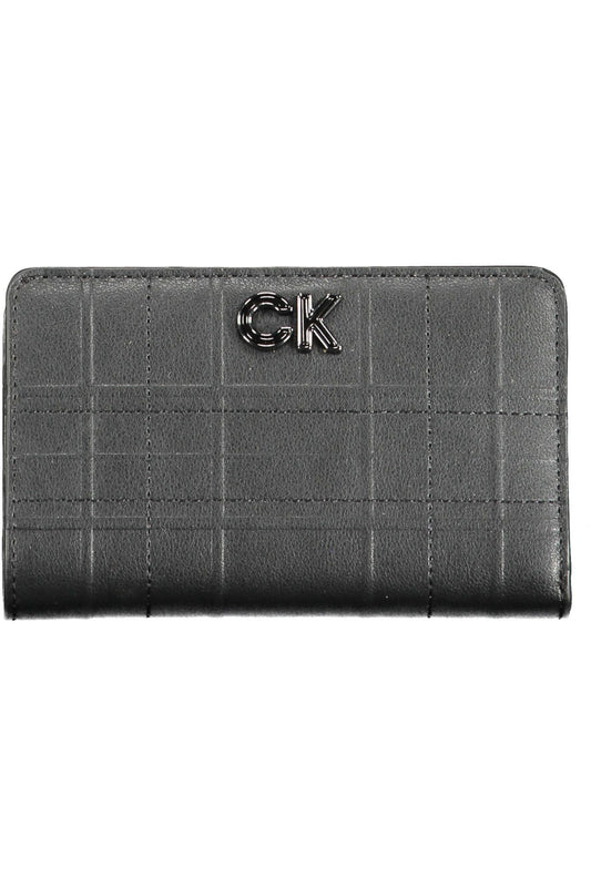 Black Polyurethane Women Wallet