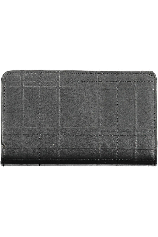 Black Polyurethane Women Wallet