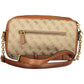 Brown Polyurethane Women Handbag