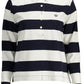 Blue Cotton Women Polo Shirt
