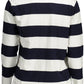 Blue Cotton Women Polo Shirt