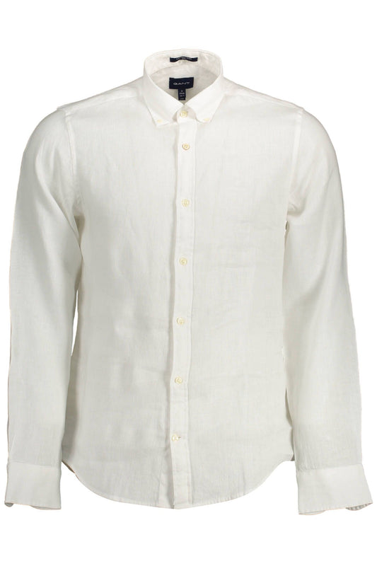 White Linen Men Shirt