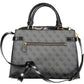 Black Cotton Women Handbag
