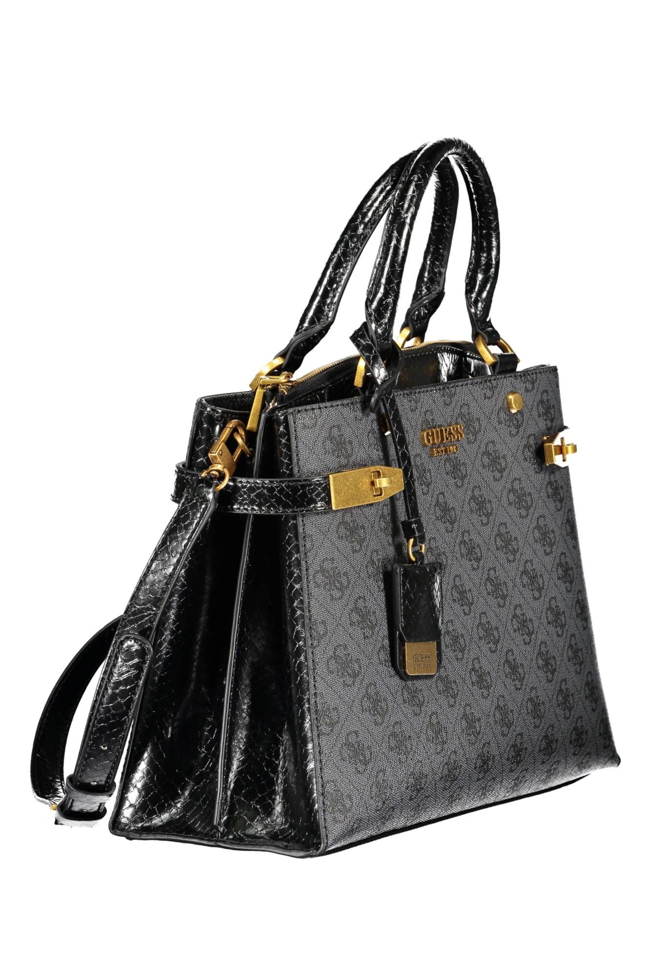 Black Cotton Women Handbag