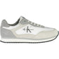 White Polyester Men Sneaker