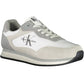 White Polyester Men Sneaker