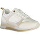 White Polyester Women Sneaker